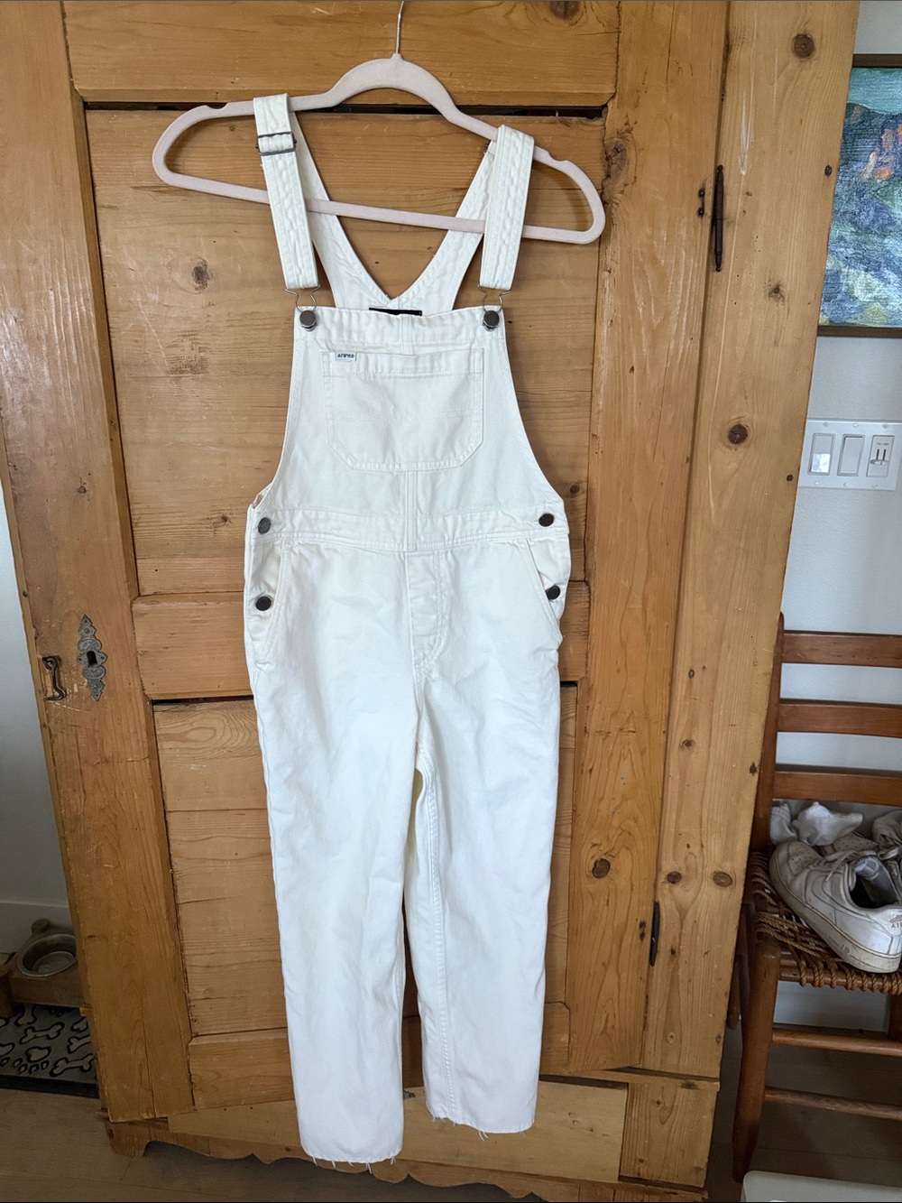 ATWYLD Vin White Outlier Overalls XS